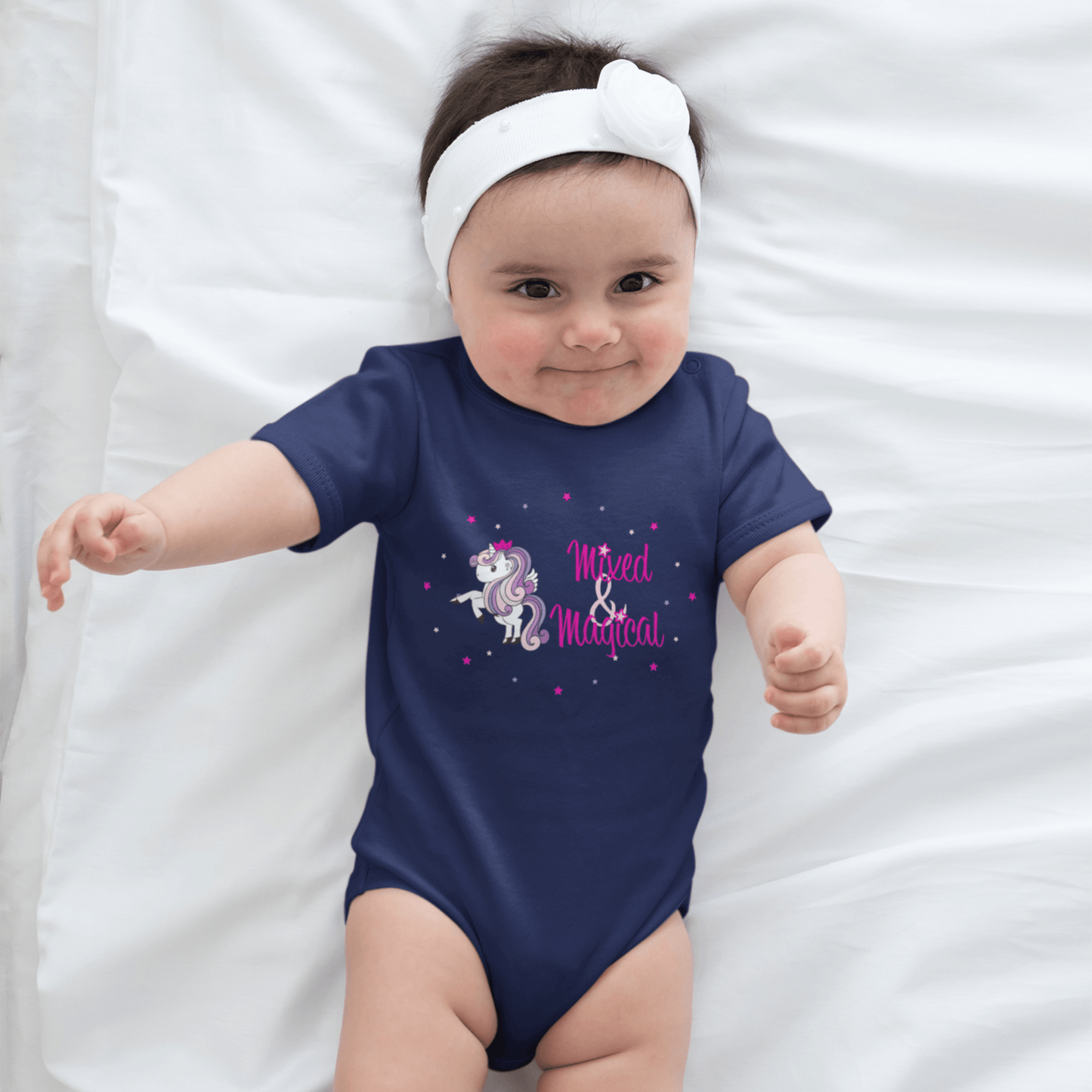 Short-Sleeve Organic Bodysuit - Mixed & Magical
