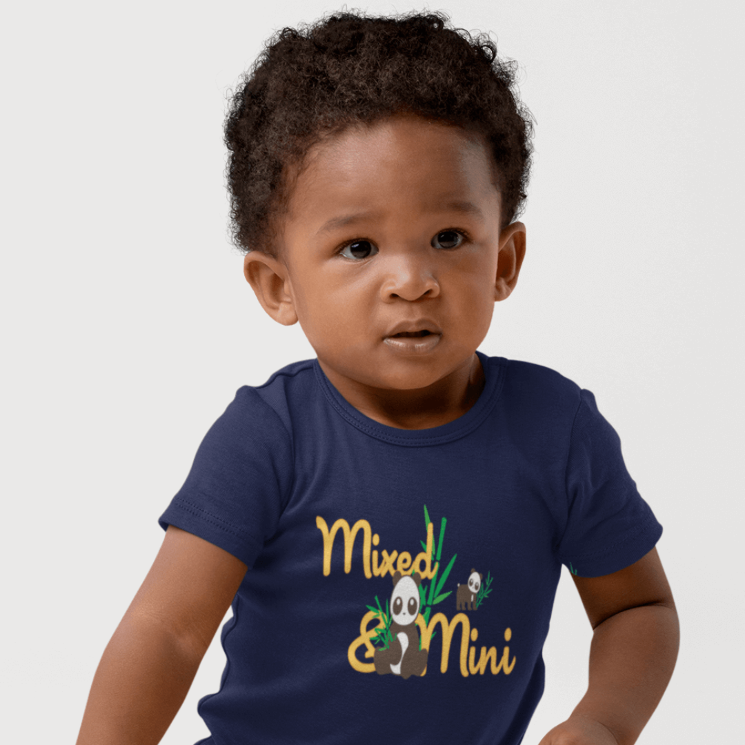 Organic Short Sleeve Baby Bodysuit-Mixed & Mini