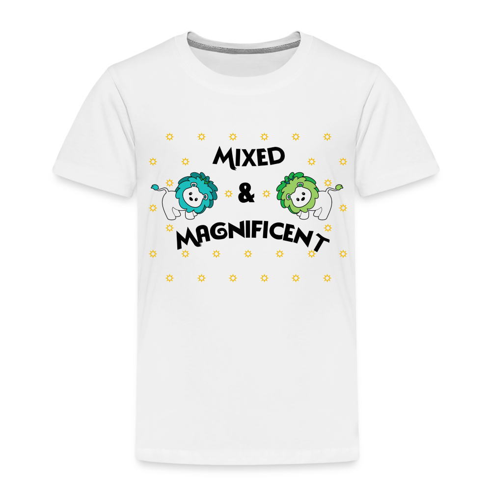 Toddler Premium T-Shirt - Mixed & Magnificent - white