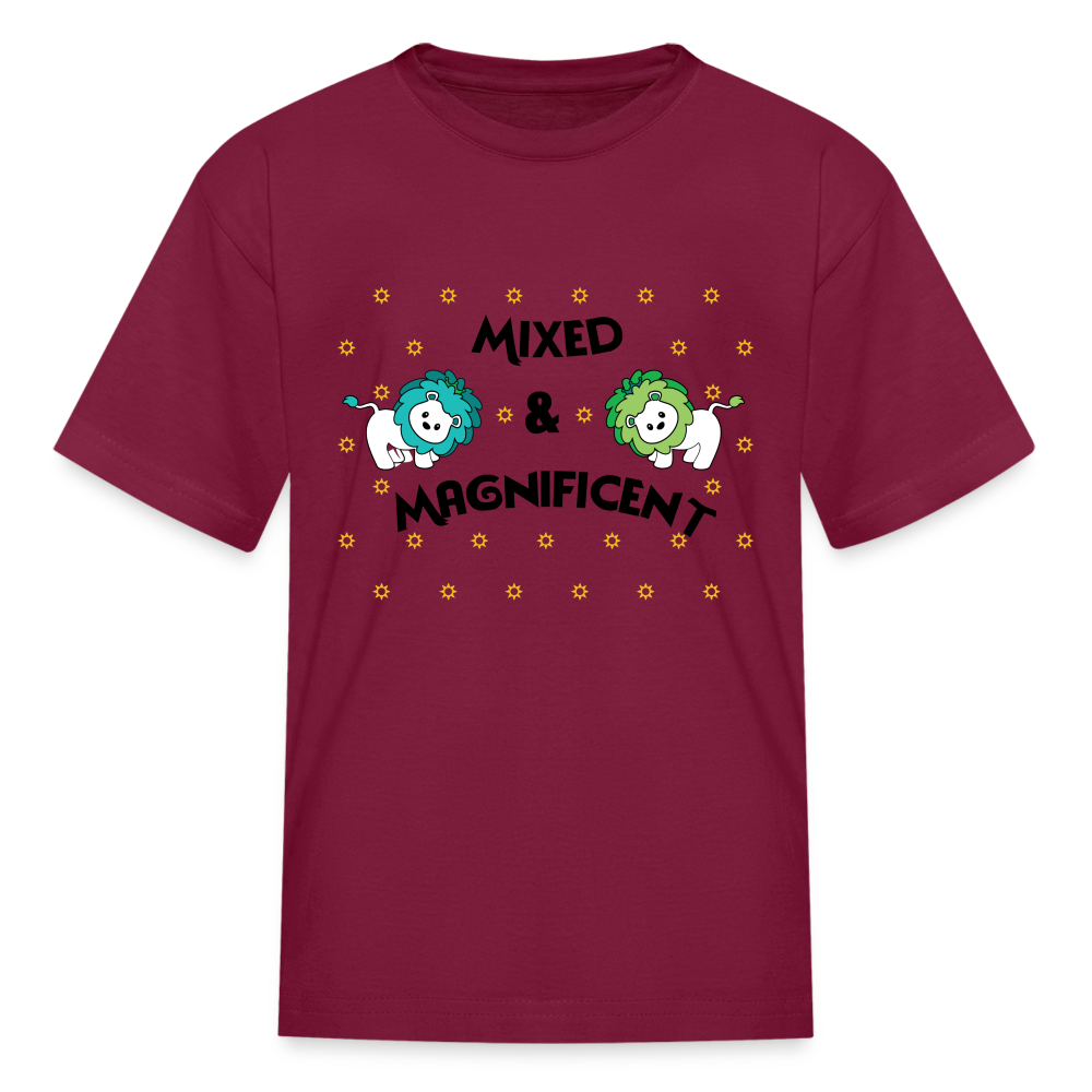 Kids' T-Shirt - Mixed & Magnificent - burgundy