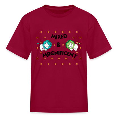 Kids' T-Shirt - Mixed & Magnificent - dark red