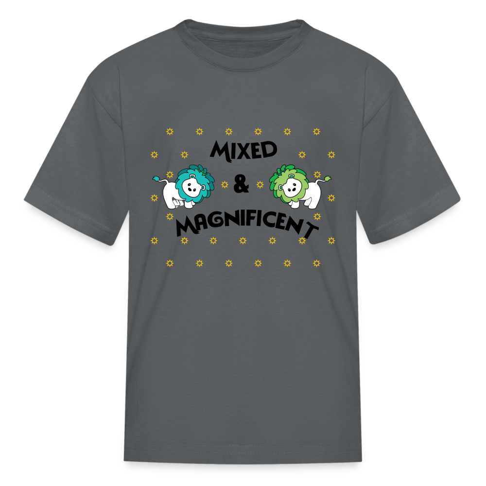 Kids' T-Shirt - Mixed & Magnificent - charcoal